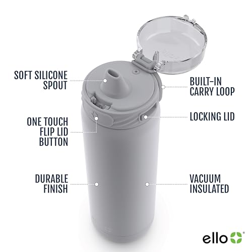 Ello Cooper 32oz Stainless Steel Water Bottle with Straw and Handle Q4598