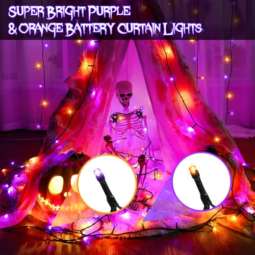 Smart Curtain Lights 400 LED Plug in with App & Remote V800