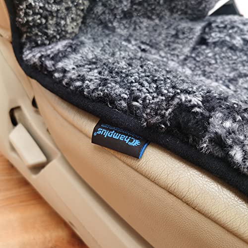 Champlus Sheepskin Seat Cover Genuine Australian Lambskin Curly Wool Black A421170