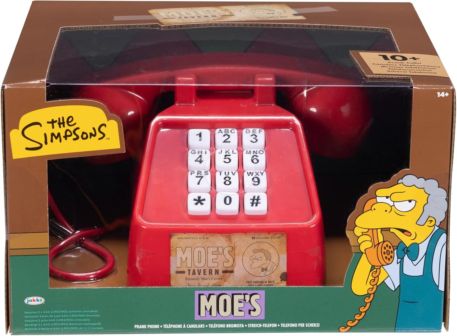 Disney The Simpsons Moe’s Prank Phone with Iconic Tavern Sounds C8392