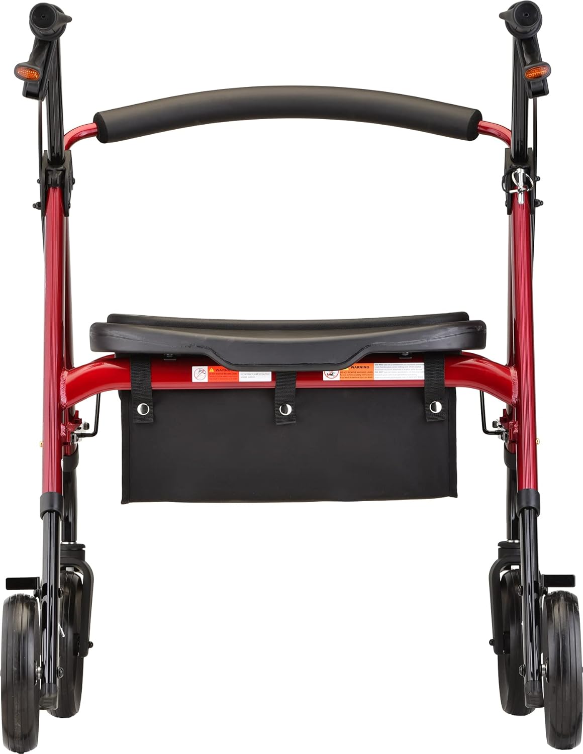 NOVA Medical Products Star 8 DX Extra-Wide Rollator, 450 lb Capacity, Red O801580
