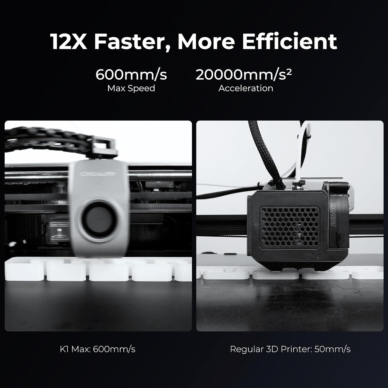 Creality K1 Max 3D Printer with High-Speed PLA Filament Grey B2804
