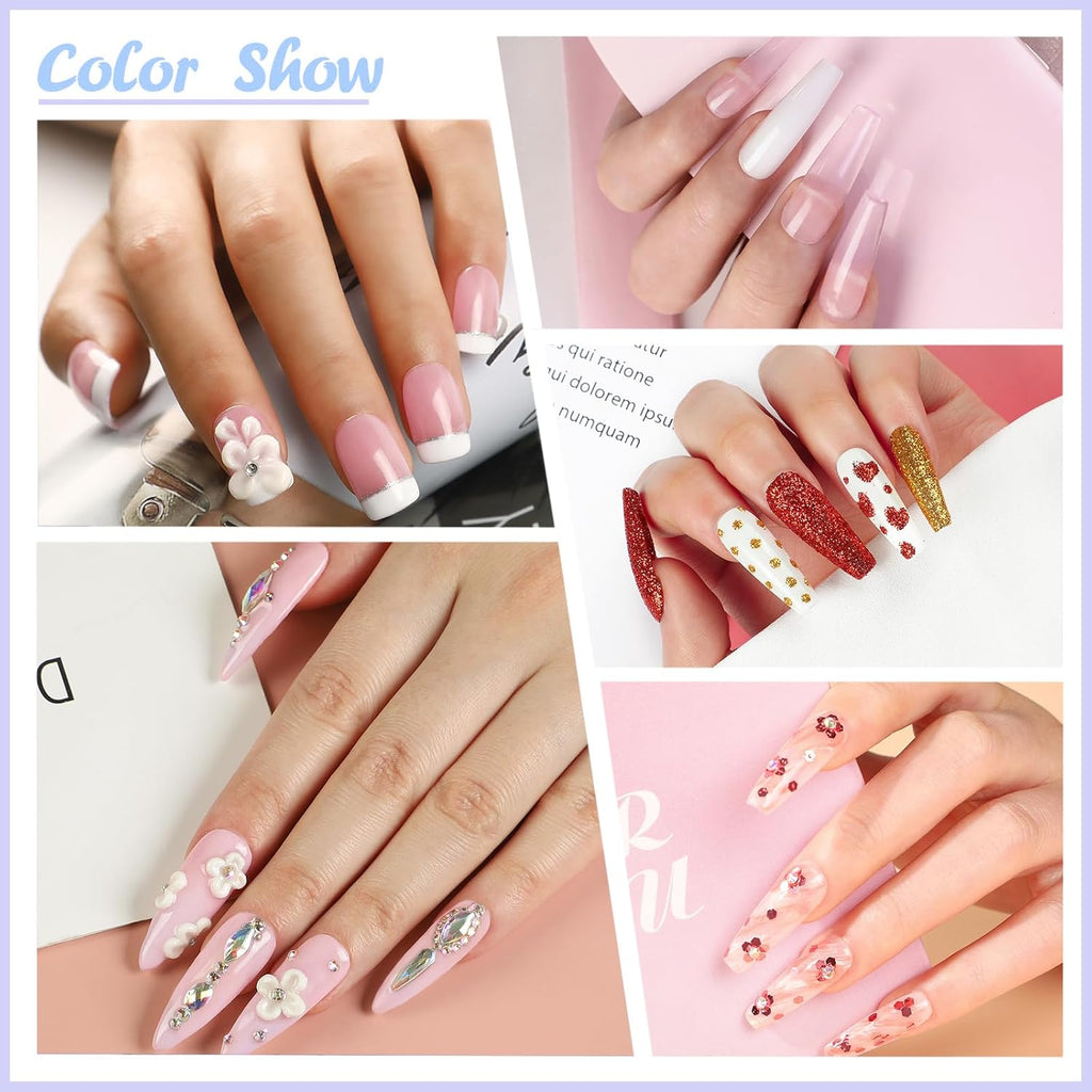 Acrylic Nail Kit with Drill and UV Light for Beginners 45pcs P248