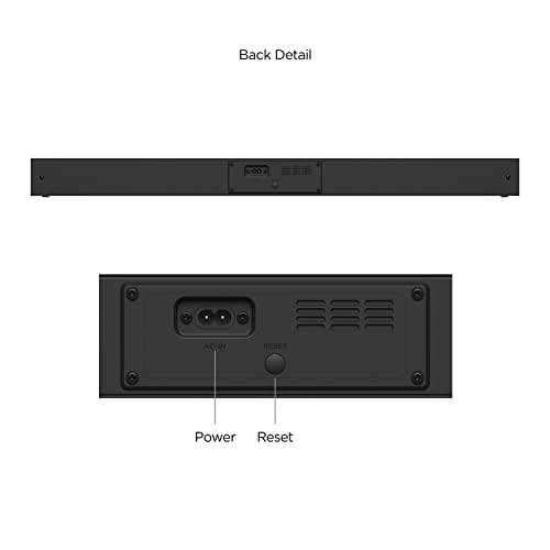 Roku TV Wireless Soundbar 2023 for RokuTV, Black K357286