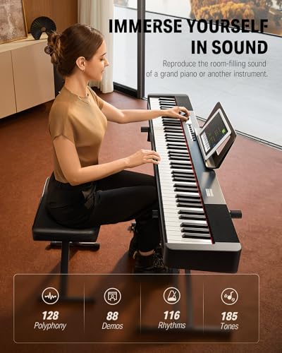Donner DEP-20 Lite Beginner Digital Piano 88 Key Weighted Portable Set U477