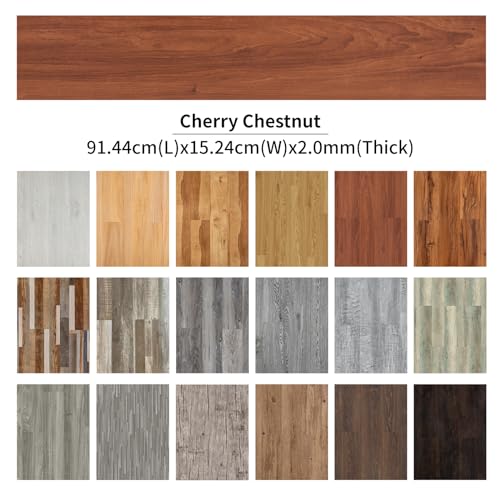 Self Adhesive Vinyl Flooring Planks Wood Effect Waterproof Grey 36pcs U963416