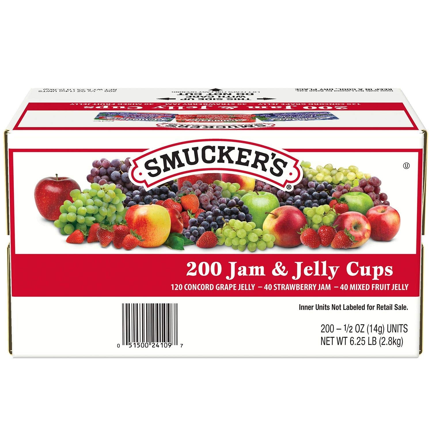 Smucker's Assorted Jelly Cups (0.5 oz., 200 ct.)