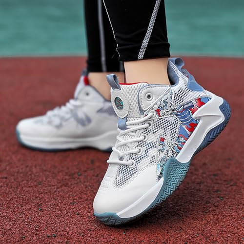 Boys Kids Basketball Sneakers Breathable Tennis Shoes D9892