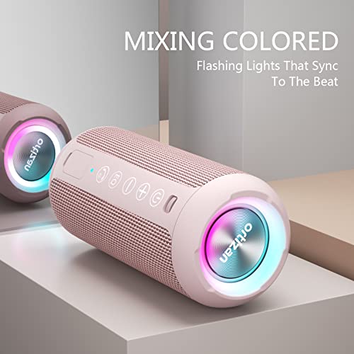 Ortizan Portable Bluetooth Speaker IPX7 Waterproof 24W Loud Sound, Black J77282
