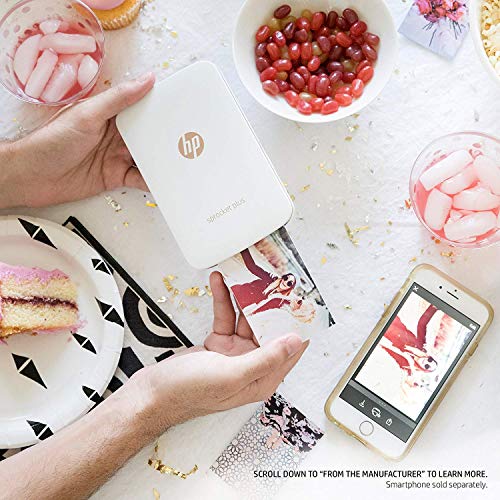 HP Sprocket Portable Color Photo Printer 2x3" Sticky-Backed Paper - Black N661
