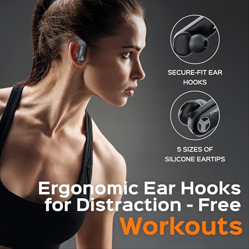 TREBLAB X3 Pro True Wireless Earbuds with Earhooks, Bluetooth 5.3 C6601
