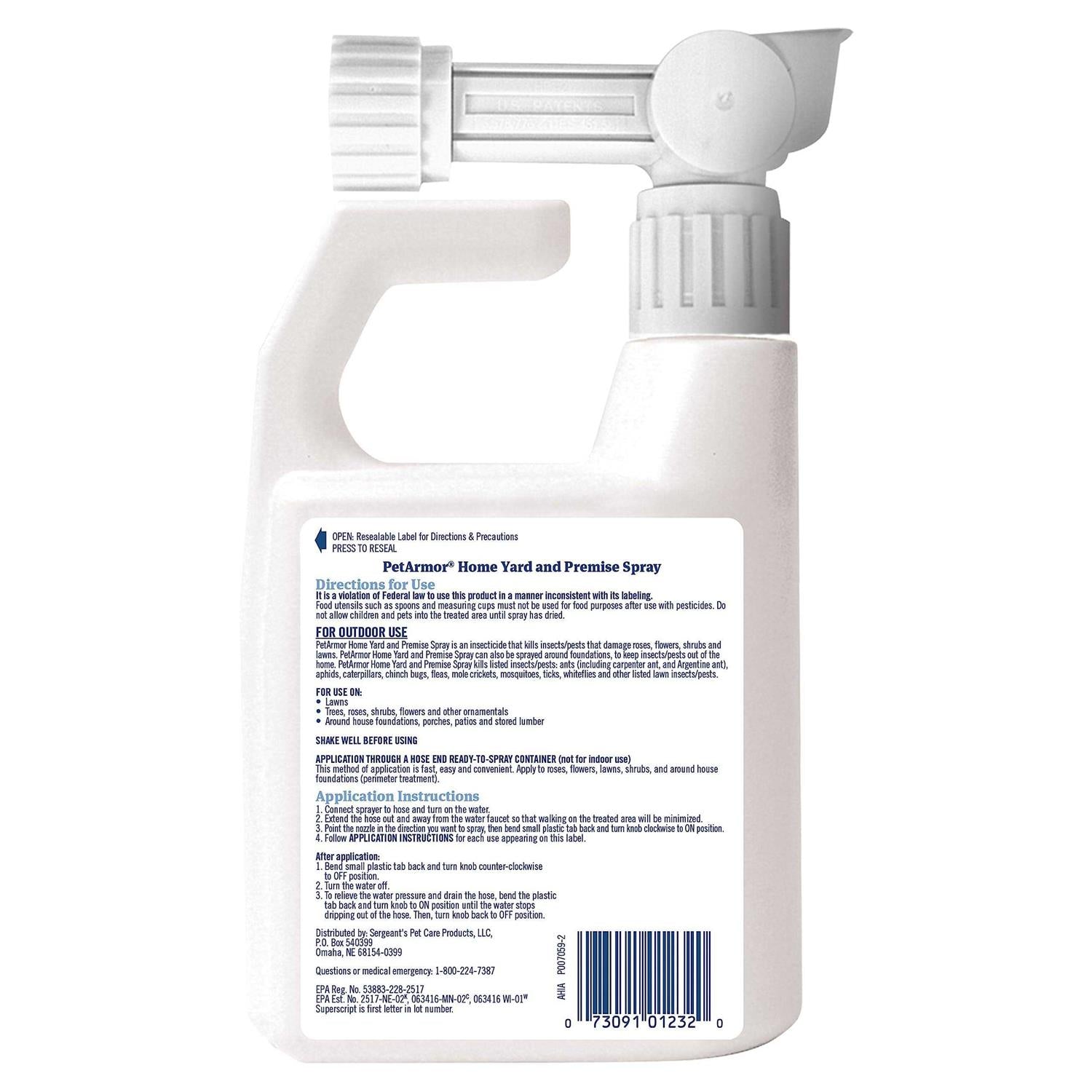 PetArmor Home Flea & Tick Yard & Premise Spray Q586