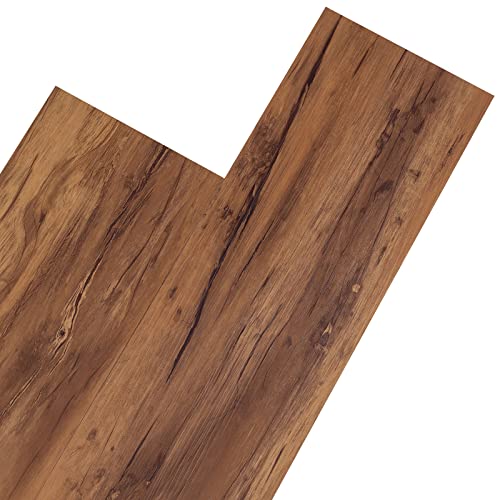 Self Adhesive Vinyl Flooring Planks Wood Effect Waterproof Grey 36pcs U963416