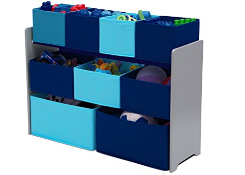 Delta Children Deluxe Multi-Bin Toy Organizer, White/Pink B11718