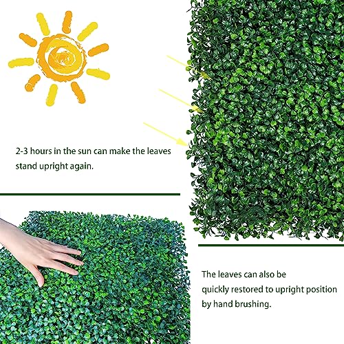 Artificial Ivy Privacy Fence Wall Screen 40x120 in UV-Anti Faux Greenery Backdrop U1001