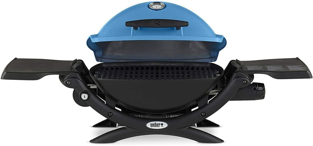 Weber Q 1200 Gas Grill Bundle with Portable Cart and Grill Cover L81315