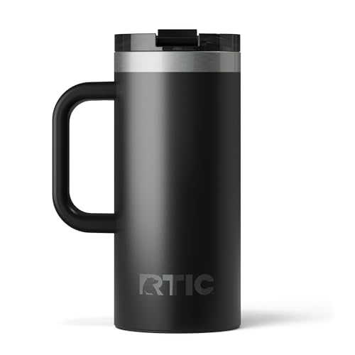 RTIC 20oz Road Trip Travel Mug with Lid and Handle, Insulated Stainless Steel P393441