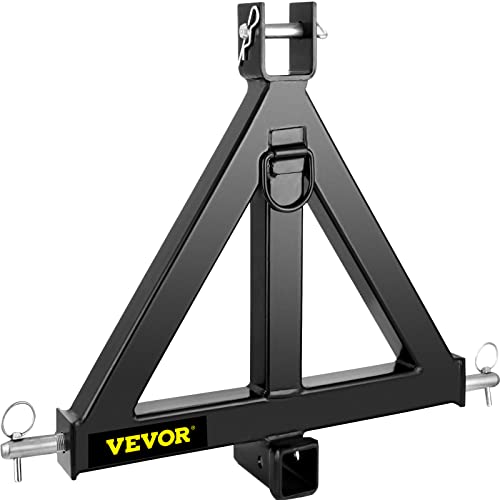 Happybuy Heavy Duty 3 Point 2 Inch Drawbar Stabilize Steel Drawbar Pull 3 pt Tractor Trailer Hitch Receiver 3 Point Trailer Receiver 1 Tractor Tow Hitch Drawbar