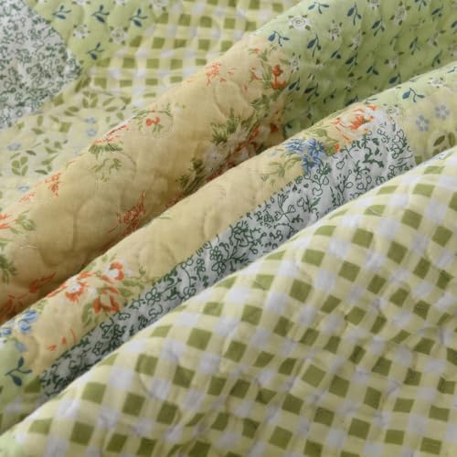 Quilts King Size Taupe 100% Cotton Lightweight 3 Piece Bedding Set F209