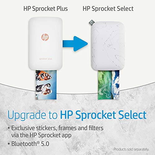HP Sprocket Portable Color Photo Printer 2x3" Sticky-Backed Paper - Black N661