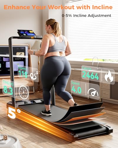BestGod Walking Pad Treadmill 330lbs Capacity 2.5HP Portable for Home E21762
