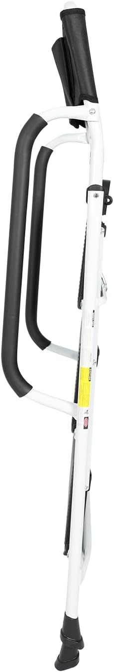 3 Step Ladder with Handrails, Attachable Tool Bag, 500 lbs Capacity, White X59037