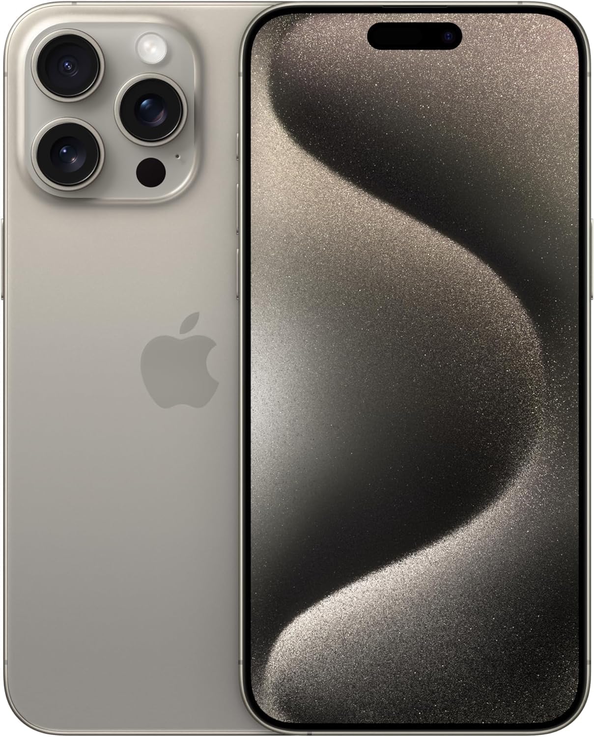 Apple iPhone 15 Pro Max, 256GB, Natural Titanium - AT&T (Renewed)
