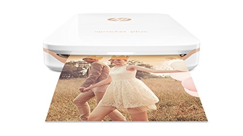 HP Sprocket Portable Color Photo Printer, Print Social Media Photos on 2x3" Sticky-Backed Paper - Black (X7N08A)