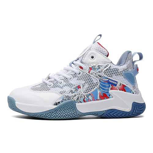 Boys Kids Basketball Sneakers Breathable Tennis Shoes D9892