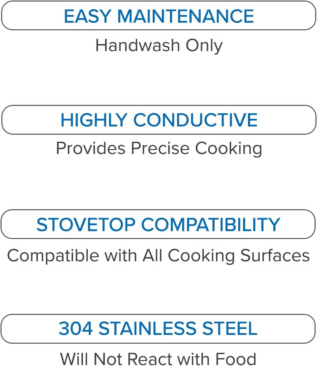 Viking Culinary 4-Ply Copper Clad Cookware Set, 9 Piece, Oven Safe B51011