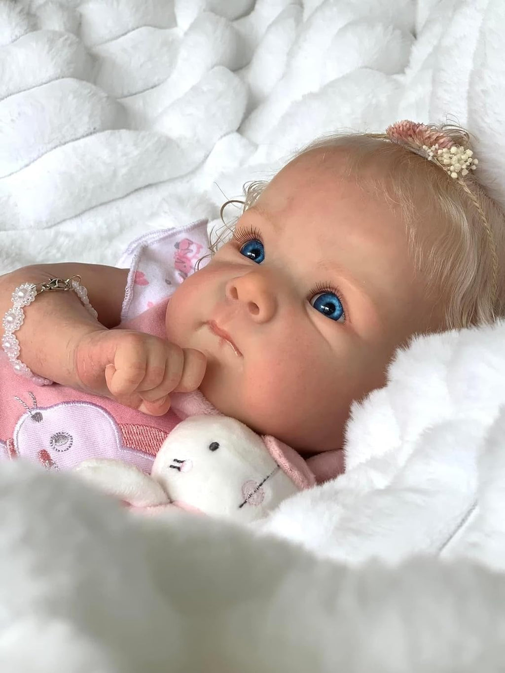 Anano Reborn Baby Doll Bettie 18 Inch Soft Silicone Full Body Girl P286
