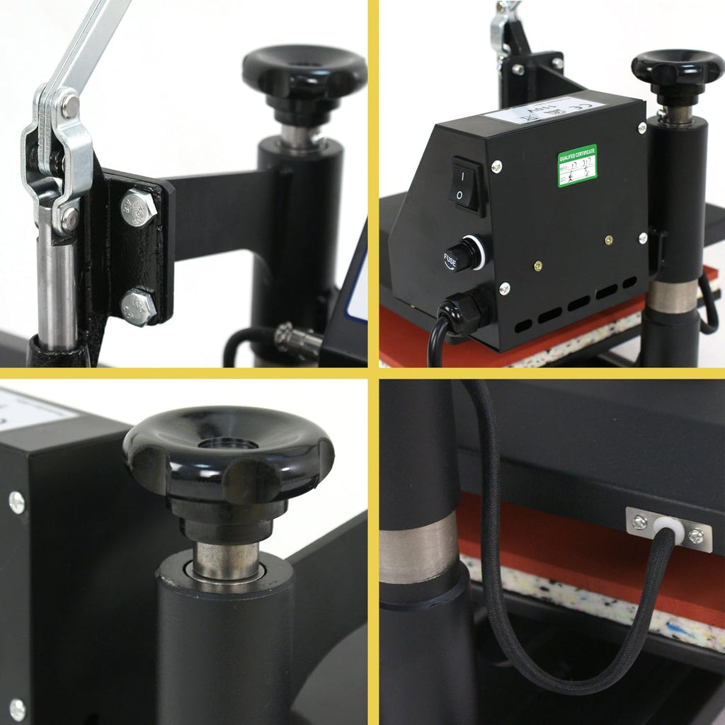SUPER DEAL PRO 12" x 10" Swing Away Heat Press Machine with 2 Teflon Sheets, 110V O249