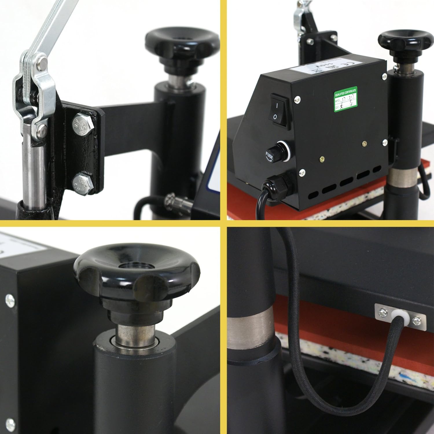 SUPER DEAL PRO 12" x 10" Swing Away Heat Press Machine with 2 Teflon Sheets, 110V O249