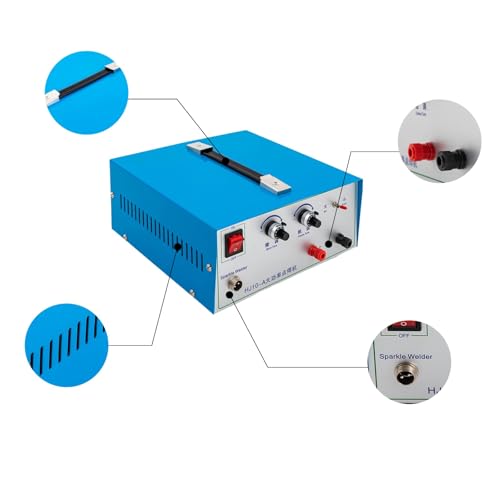 Jewelry Spot Welder, 500W Adjustable Pulse Welding Machine with Foot Pedal B1280