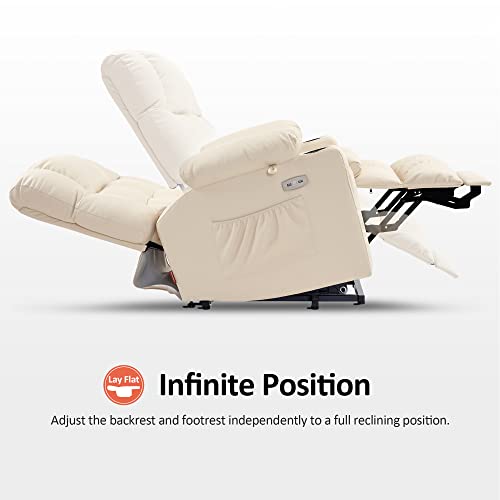 MCombo Dual Motor Power Lift Recliner Chair for Elderly with Heat and Massage, Black E570141