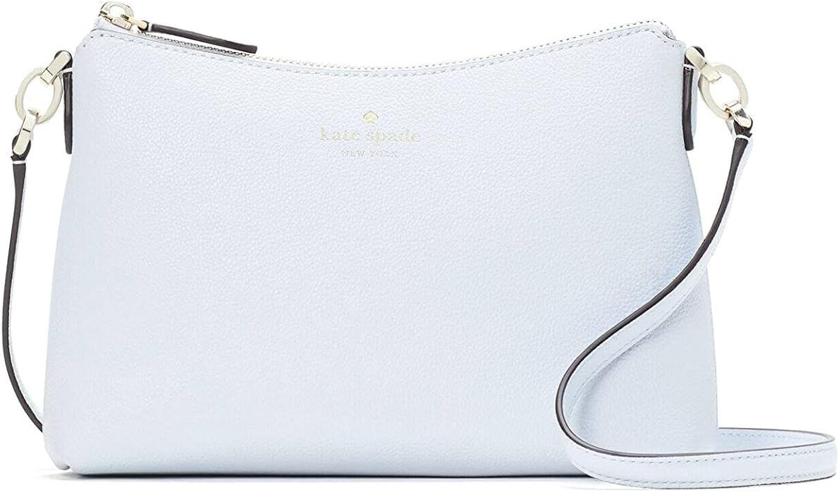 Kate Spade Bailey Textured Leather Crossbody Bag Purse Handbag (Taro Milk)
