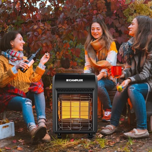 CAMPLUX Portable Propane Heater, 15,000 BTU Outdoor Gas Heater E9748