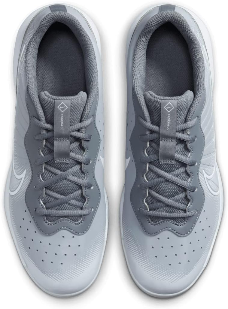 Nike Alpha Huarache Varsity 4 Low Metal Baseball Cleats Gray Size 12 F51867