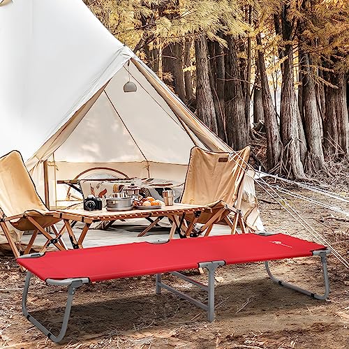 Magshion Portable Military Camping Bed Cot with Storage Bag O296160