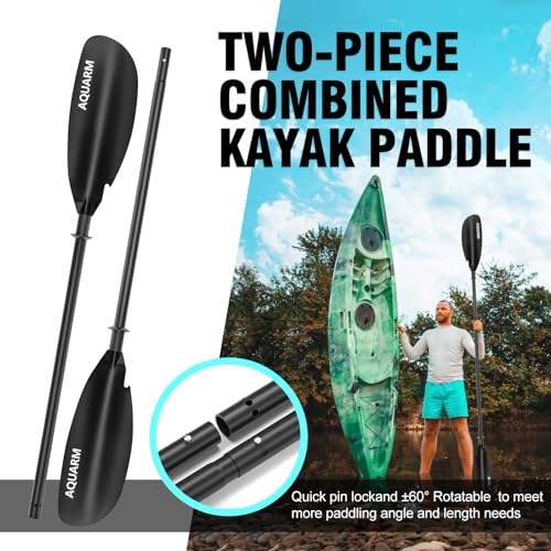 Kayak Paddle 231cm Aluminum Shaft with Fiberglass Blade B36756