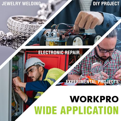 WORKPRO Soldering Station 60W Digital Display Soldering Iron Kit with 5 Extra Tips R91490