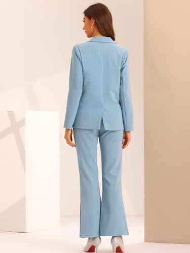 Allegra K Women's 2 Piece Notched Lapel Blazer Suit Set K669