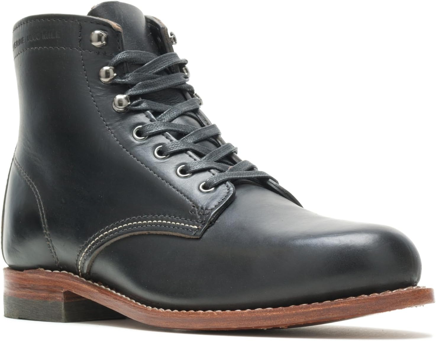 Wolverine Men's 1000 Mile Boot, Black Leather, 9.5 D US Q42858