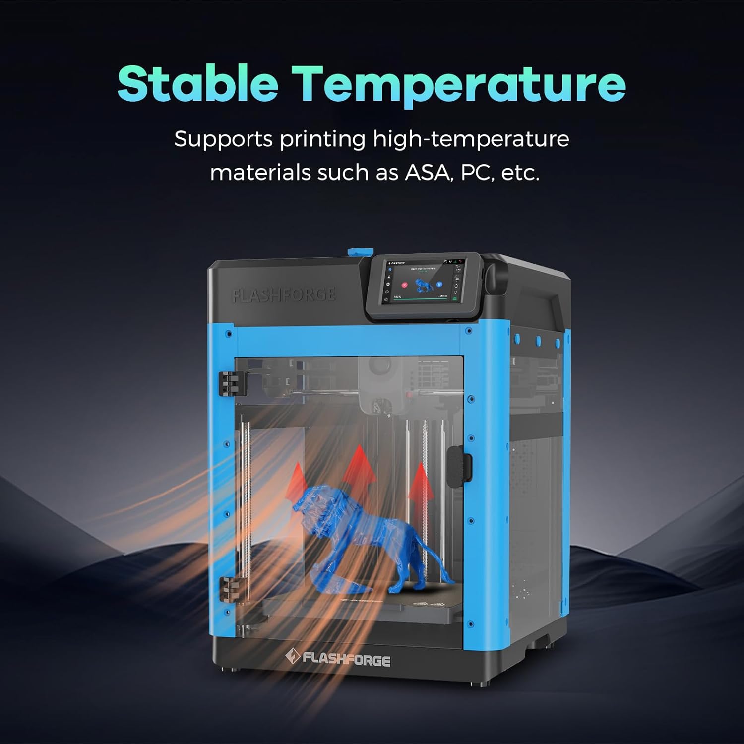 FLASHFORGE Adventurer 5M 3D Printer Enclosure Kit, Noise Reduction, High Temp Filament Support X6998