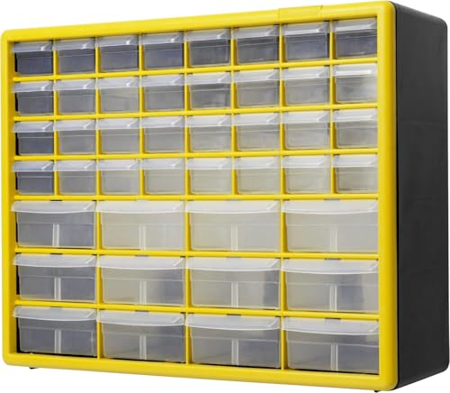 Akro-Mils 24-Drawer Plastic Storage Cabinet, Black I624065