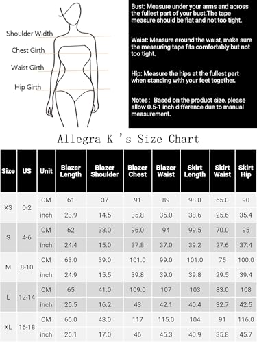 Allegra K Women's 2 Piece Notched Lapel Blazer Suit Set K669
