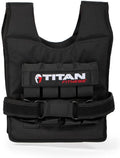 Titan Fitness Elite Series 40 LB Adjustable Weight Vest, (16) 2.5 LB Solid Cast Iron Weights, Body Weight Vests for Training Workout, Jogging, Cardio, Walking, Weighted Workout Equipment