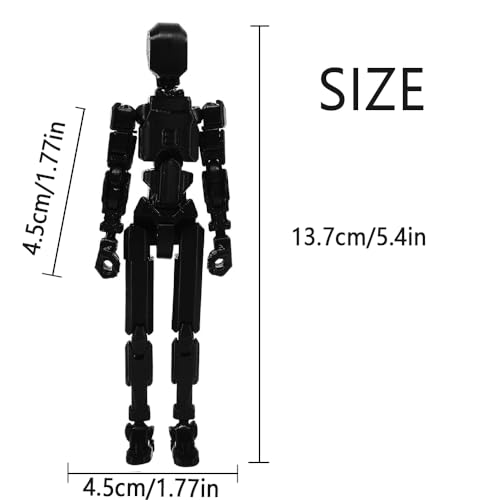 Titan 13 Action Figure Set, 3D Printed Multi-Jointed Dummy Robot (9pcs) Z973804