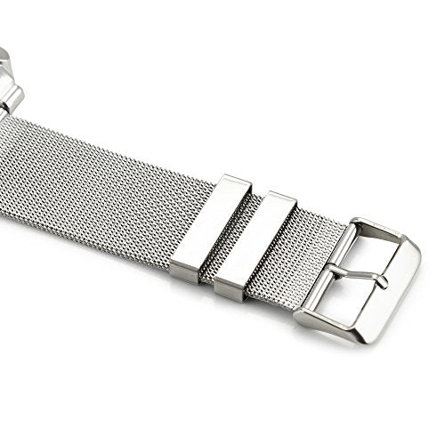 OCT17 Men's Military Quartz Analog Wrist Watch with Stainless-Steel Mesh Strap X67952