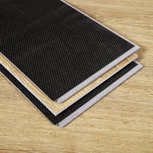 Interlocking Vinyl Flooring Planks 36" x 6", 5mm, Brown or Grey U502793